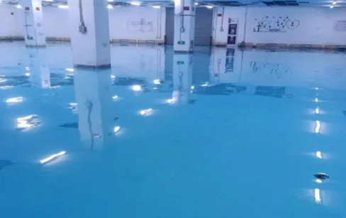 高分子水性超耐磨地坪系统 蓝色地坪成品