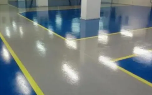 防静电地坪材料 车间蓝白分区地坪